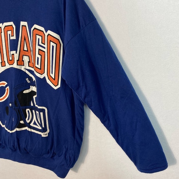 1980s Vintage NFL Chicago Bears Big Spell-Out Reversible Crew Neck Sweatshirt - Picture 6 of 14